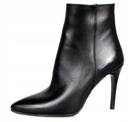 BOTKI NA SZPILCE9cm SKÓRA NATURALNA (468) 