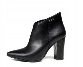 BOTKI NA SŁUPKU 9cm SKÓRA NATURALNA (443)