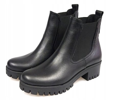 BOTKI SZTYBLETY SKÓRA NATURALNA (377) 40